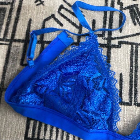 Blue lace Anemone bralette size S - Picture 3 of 4